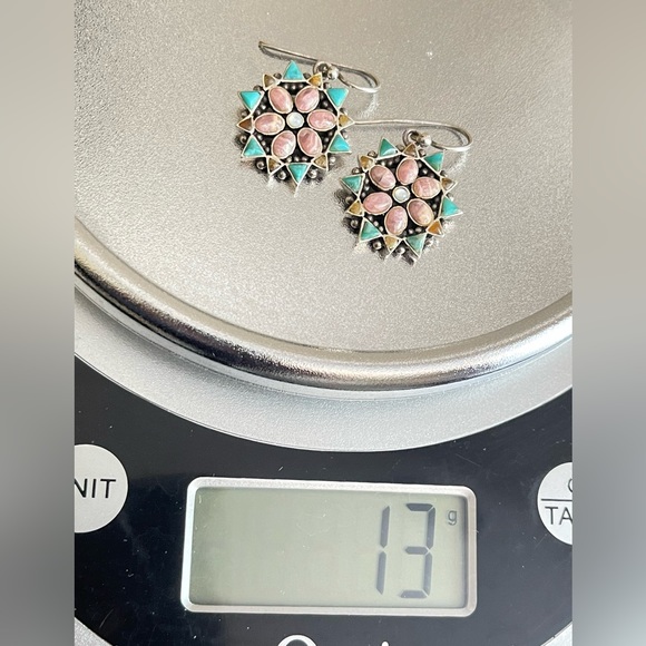 Vintage Barse Sterling Silver Multi-gemstones Earrings - Picture 8 of 8